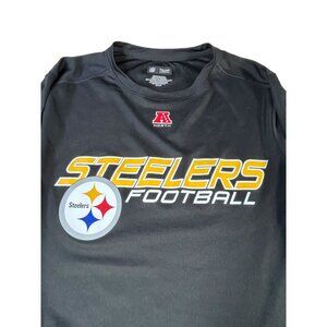 Steelers Football Pittsburgh NFL Team Apparel Shirt Sz Small Black Long Sleeve